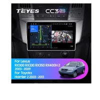 Штатная магнитола Teyes CC3 2k 4+32 Gb Lexus RX300 RX330 RX350 RX400H, Toyota Harrier 2003-2009