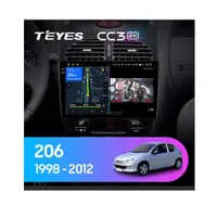 Штатна магнітола Teyes CC3 2k 4+32 Gb Peugeot 206 1998-2012