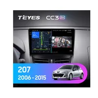 Штатна магнітола Teyes CC3 2k 4+32 Gb Peugeot 207 2006-2015