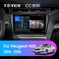 Штатна магнітола Teyes CC3 2k 4+32 Gb Peugeot 408 2014-2018 10"