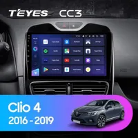 Штатна магнітола Teyes CC3 2k 4+32 Gb Renault Clio 4 BH98 KH98 2016-2019 10"
