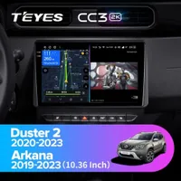 Штатная магнитола Teyes CC3 2k 4+32 Gb Renault Duster HM 2 2020-2023, Arkana 1 2019-2023