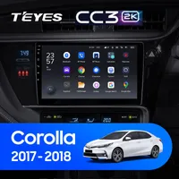 Штатна магнітола Teyes CC3 2k 4+32 Gb Toyota Corolla 11 2017-2018 10"