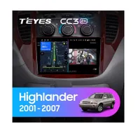 Штатная магнитола Teyes CC3 2k 4+32 Gb Toyota Highlander 1 XU20 2001-2007