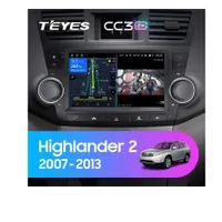 Штатная магнитола Teyes CC3 2k 4+32 Gb Toyota Highlander 2 XU40 2007-2013 (A)