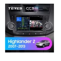Штатная магнитола Teyes CC3 2k 4+32 Gb Toyota Highlander 2 XU40 2007-2013