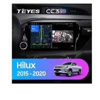 Штатна магнітола Teyes CC3 2k 4+32 Gb Toyota Hilux Pick Up AN120 2015-2020 10"