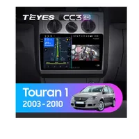 Штатна магнітола Teyes CC3 2k 4+32 Gb Volkswagen Touran 1 2003-2010 (B) 10"