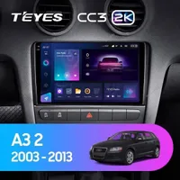 Штатна магнітола Teyes CC3 2k 4+64 Gb Audi A3 2 8P 2003-2013, S3 2 2006-2012, RS3 1 2011-2012