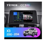 Штатна магнітола Teyes CC3 2k 4+64 Gb BMW X3 F25 CIC (1 Din) 2010-2014