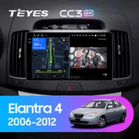 Штатна магнітола Teyes CC3 2k 4+64 Gb Hyundai Elantra 4 HD 2006-2012