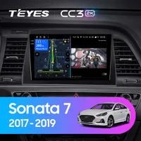 Штатная магнитола Teyes CC3 2k 4+64 Gb Hyundai Sonata 7 LF 2017-2019