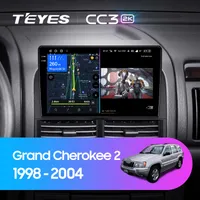 Штатна магнітола Teyes CC3 2k 4+64 Gb Jeep Grand Cherokee 2 WJ (1 Din) 1998-2004
