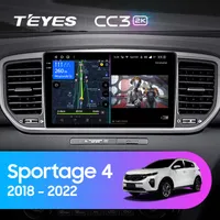 Штатна магнітола Teyes CC3 2k 4+64 Gb Kia Sportage (KX5) 4 QL 2018-2022 (A)
