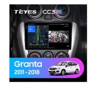 Штатна магнітола Teyes CC3 2k 4+64 Gb LADA Granta Sport (1 Din) 2011-2018 (B)