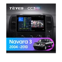 Штатна магнітола Teyes CC3 2k 4+64 Gb Nissan Navara D40 (1 Din) 2004-2010