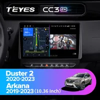 Штатная магнитола Teyes CC3 2k 4+64 Gb Renault Duster HM 2 2020-2023, Arkana 1 2019-2023