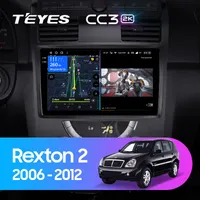 Штатная магнитола Teyes CC3 2k 4+64 Gb SsangYong Rexton Y250 2 2006-2012