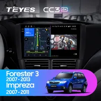 Штатная магнитола Teyes CC3 2k 4+64 Gb Subaru Forester 3 SH 2007-2013, Impreza GH GE 2007-2011