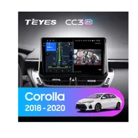 Штатна магнітола Teyes CC3 2k 4+64 Gb Toyota Corolla 12 (1 Din) 2018-2020 (A) 10"