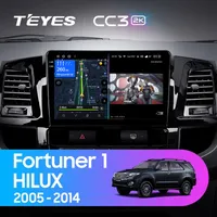 Штатная магнитола Teyes CC3 2k 4+64 Gb Toyota Fortuner 1 AN50 AN60 HILUX Revo Vigo 2008-2014 (A)