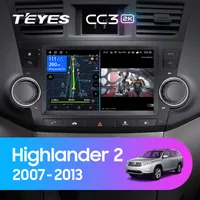 Штатная магнитола Teyes CC3 2k 4+64 Gb Toyota Highlander 2 XU40 2007-2013