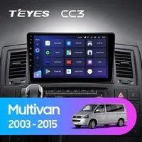 Штатна магнітола Teyes CC3 2k 4+64 Gb Volkswagen Multivan T5 (1 Din) 2003-2015 9"