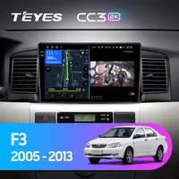 Штатная магнитола Teyes CC3 2k 6+128 Gb 360° BYD F3 1 2005-2013