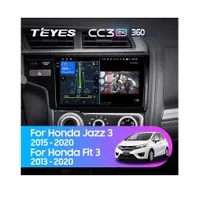 Штатная магнитола Teyes CC3 2k 6+128 Gb 360° Honda Jazz 3, Fit 3 GP GK 2013-2020 (B)
