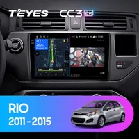 Штатная магнитола Teyes CC3 2k 6+128 Gb 360° Kia RIO 4 K3 2011-2015
