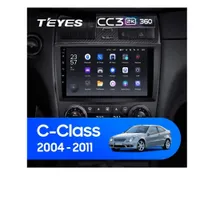 Штатна магнітола Teyes CC3 2k 6+128 Gb 360° Mercedes-Benz C-Class W203 CL203 C209 A209 2004-2011