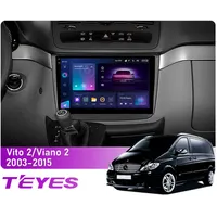 Штатна магнітола Teyes CC3 2k 6+128 Gb 360° Mercedes-Benz Vito (W639), Viano (W639) 2003-2015 10"