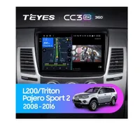 Штатна магнітола Teyes CC3 2k 6+128 Gb 360° Mitsubishi Pajero Sport 2 L200 Triton 2008-2016 (CAN BUS)