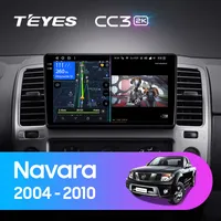 Штатна магнітола Teyes CC3 2k 6+128 Gb 360° Nissan Navara 3 D40 2004-2010