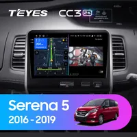 Штатная магнитола Teyes CC3 2k 6+128 Gb 360° Nissan Serena 2016-2019