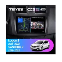Штатная магнитола Teyes CC3 2k 6+128 Gb 360° Renault Logan 2 2012-2022, Sandero 2 2013-2022 (F1) (В) 9"