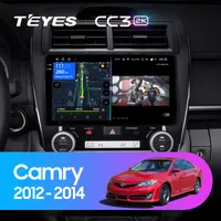 Штатна магнітола Teyes CC3 2k 6+128 Gb 360° Toyota Camry 7 XV 50 55 (US EDITION) 2012-2014 10"
