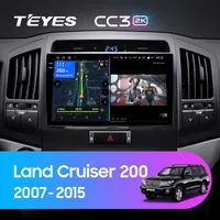 Штатна магнітола Teyes CC3 2k 6+128 Gb 360° Toyota Land Cruiser 11 200 2007-2015 (A, maximum equipment)