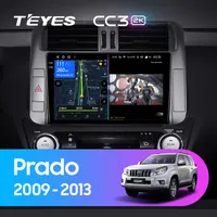 Штатна магнітола Teyes CC3 2k 6+128 Gb 360° Toyota Land Cruiser Prado 150 2009-2013 (B)