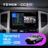 Штатна магнітола Teyes CC3 2k 6+128 Gb 360° Toyota Tacoma 2 N200, Hilux 2005-2015