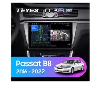 Штатна магнітола Teyes CC3 2k 6+128 Gb 360° Volkswagen Passat B8 2014-2022 10"