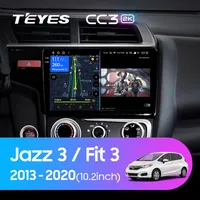 Штатная магнитола Teyes CC3 2k 6+128 Gb Honda Jazz 3, Fit 3 GP GK 2013-2020 (A)