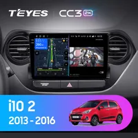 Штатная магнитола Teyes CC3 2k 6+128 Gb Hyundai i10 2013-2016