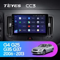 Штатна магнітола Teyes CC3 2k 6+128 Gb Infiniti G4 G25 G35 G37 2006-2013