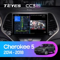 Штатна магнітола Teyes CC3 2k 6+128 Gb Jeep Cherokee 5 KL 2014-2018 10"