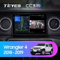 Штатна магнітола Teyes CC3 2k 6+128 Gb Jeep Wrangler 4 JL 2018-2019 10"