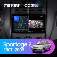 Штатна магнітола Teyes CC3 2k 6+128 Gb Kia Sportage 2 2007-2009