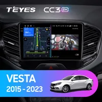 Штатная магнитола Teyes CC3 2k 6+128 Gb LADA Vesta Cross Sport 2015-2019