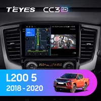 Штатная магнитола Teyes CC3 2k 6+128 Gb Mitsubishi L200 5 2018-2020 (F1)