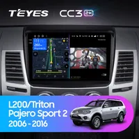 Штатна магнітола Teyes CC3 2k 6+128 Gb Mitsubishi Pajero Sport 2 L200 Triton 2008-2016